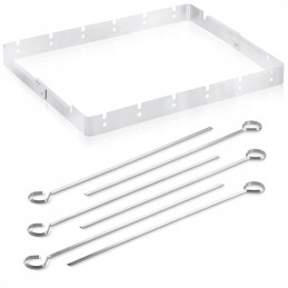 Iešmeliai su plieniniu rėmu - 7 elementų rinkinys