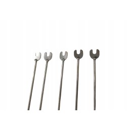 Nerūdijančio plieno atramos dešrų pagaliukams, 5 vnt.