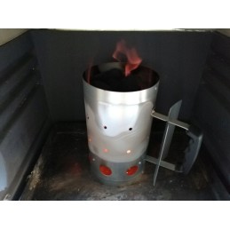 Kaminas šašlykinei, židinys, anglis, kepsninė, didelis metalinis, 28x17 cm