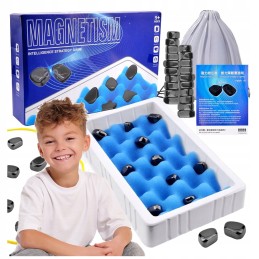 ⭐ Magnetinių šachmatų žaidimas Magnetinių akmenų šachmatų žaidimo edukacinis rinkinys⭐