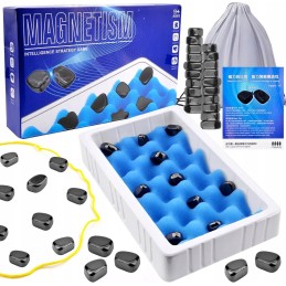 ⭐ Magnetinių šachmatų žaidimas Magnetinių akmenų šachmatų žaidimo edukacinis rinkinys⭐