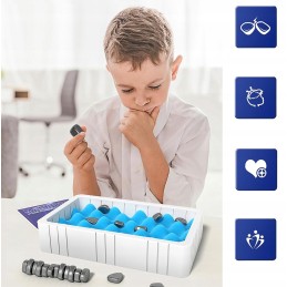⭐ Magnetinių šachmatų žaidimas Magnetinių akmenų šachmatų žaidimo edukacinis rinkinys⭐