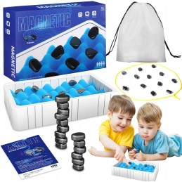 ⭐ Magnetinių šachmatų žaidimas Magnetinių akmenų šachmatų žaidimo edukacinis rinkinys⭐