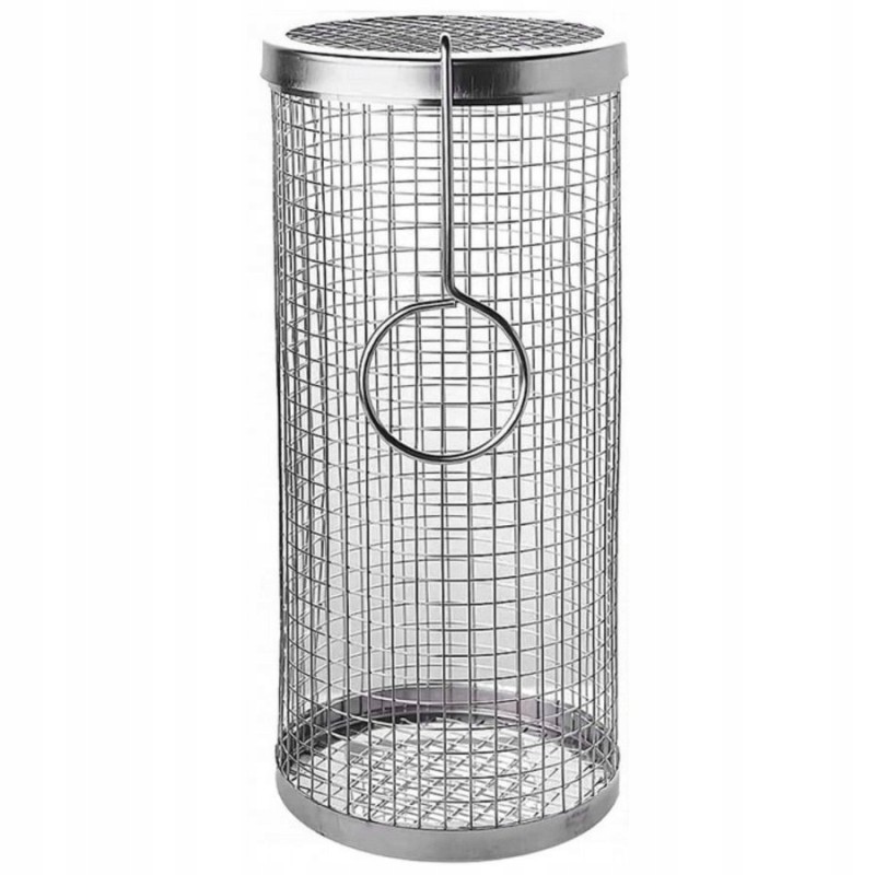Krepšelis daržovėms kepti ant grotelių, grilio ritinys, besisukantis tinklelis, grotelės, 20 x 9 cm