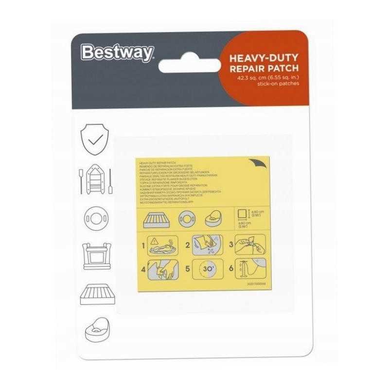 Vandeniui atsparūs remonto pleistrai baseino čiužiniams