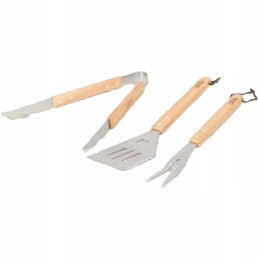 ✅Didelis jeff kepsninės komplektas, šakutė, žnyplės, mentelė✅