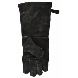 Puošnios liepsnos odinė grilio pirštinė