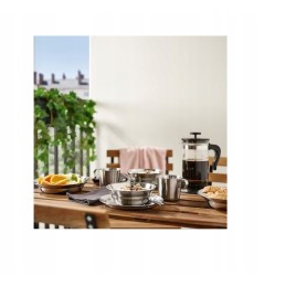 Ikea lėkštė, nerūdijantis plienas, 20 cm, grilis, 2 vnt., metalinis