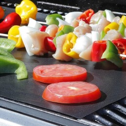 Ruhhy grilio kilimėliai 33x40 cm juodi 5 vnt