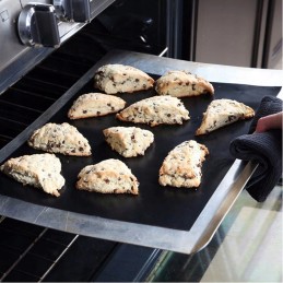 Ruhhy grilio kilimėliai 33x40 cm juodi 5 vnt