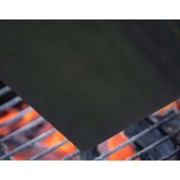 Ruhhy grilio kilimėliai 33x40 cm juodi 5 vnt