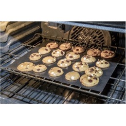 Ruhhy grilio kilimėliai 33x40 cm juodi 5 vnt