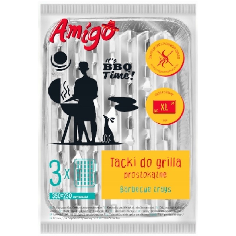 Aliuminio grilio padėklai