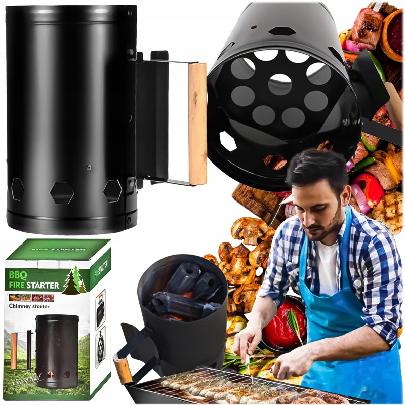 ⭐ Kaminas anglies briketams apšviesti BBQ griliui ⭐