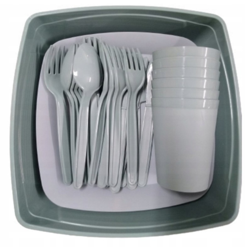 Smukee green pikniko indų rinkinys, 32 vnt