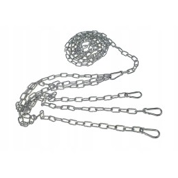 Grilio grandinėlė 380 cm grotelių pakabinimui, cinkuoto trikojo komplektas