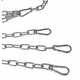 Grilio grandinėlė 380 cm grotelių pakabinimui, cinkuoto trikojo komplektas