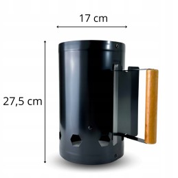 ✅ kamino starteris griliui uždegti anglies briketais rūkykloje, 27cm