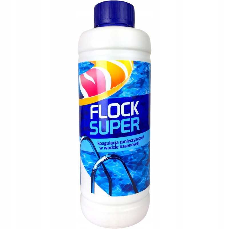 Flock super koaguliantas baseinams 1l, chemikalai baseinams, antimetastazinis vanduo, gamix