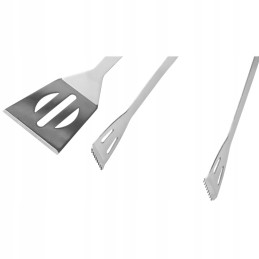 Grilio priedai 2 dalys mentelė ir žnyplės