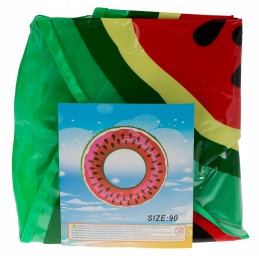 Pripučiamas arbūzo plaukimo žiedas, 80 cm