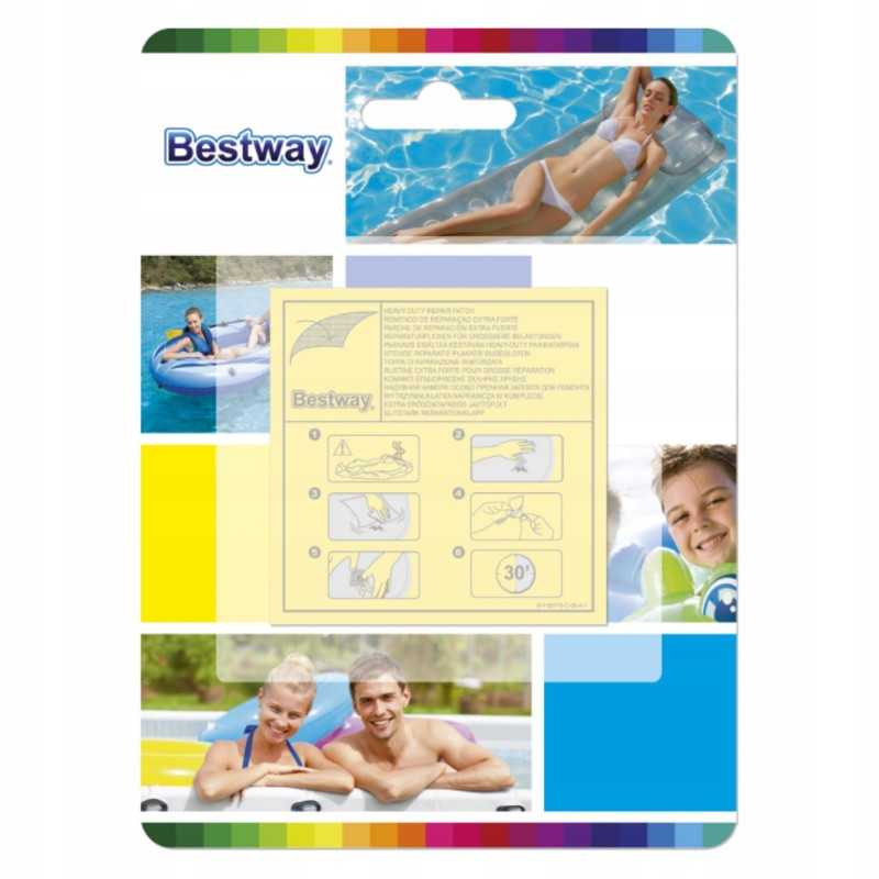 Vandeniui atsparūs pleistrai baseinams ir kt. 62068 bestway x10