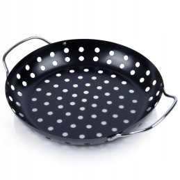 Grilling basket metal black 29x24 cm
