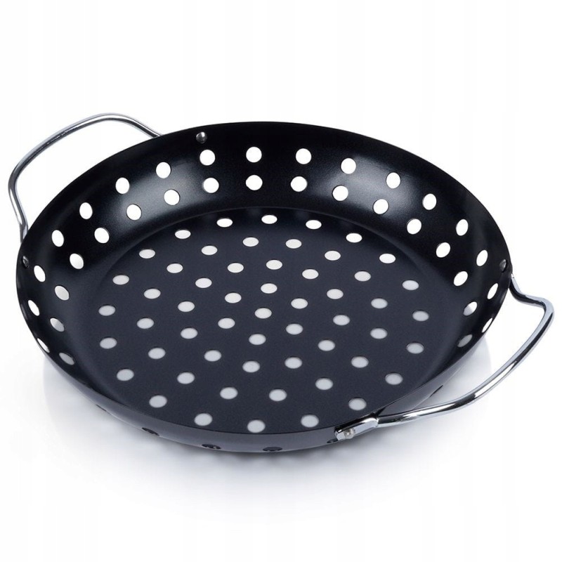 Grilling basket metal black 29x24 cm