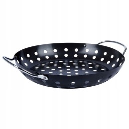 Grilling basket metal black 29x24 cm