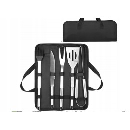 Grilio priedai kepimui ant grotelių, 6-in-1 dėklų rinkinys