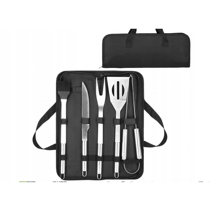 Grilio priedai kepimui ant grotelių, 6-in-1 dėklų rinkinys