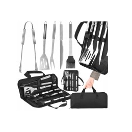 Grilio priedai kepimui ant grotelių, 6-in-1 dėklų rinkinys