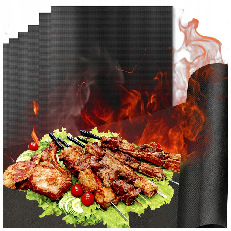 6x tefloninis kepimo kilimėlis, daugkartinio naudojimo grilio padėklas orkaitei