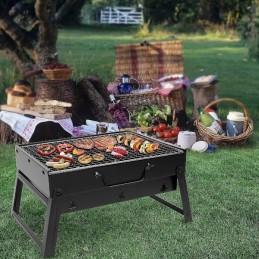 Turistinis anglies grilis nešiojamas sulankstomas stačiakampis grilis mažas kūrenimas