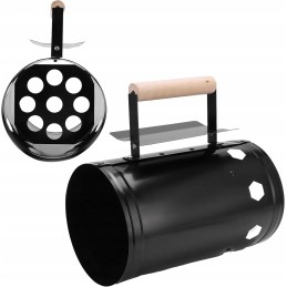 Kaminas šašlykinei uždegti, anglių laužas, didelis briketinis ugnies starteris