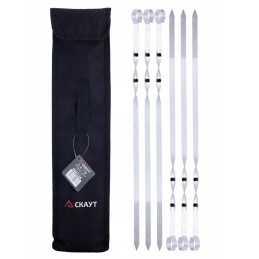 Ilgi plieniniai iešmeliai iešmams kepti ant grotelių