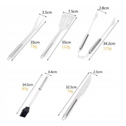 ✅Grilinio kepimo reikmenų rinkinys 5in1 - puikiai tiks dovanai!