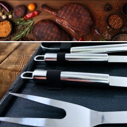 ✅Grilinio kepimo reikmenų rinkinys 5in1 - puikiai tiks dovanai!