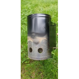 Nerūdijančio plieno kaminas grotelių apšvietimui