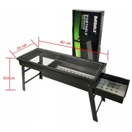 Sulankstomas medžio anglies sodo turistinis grilis