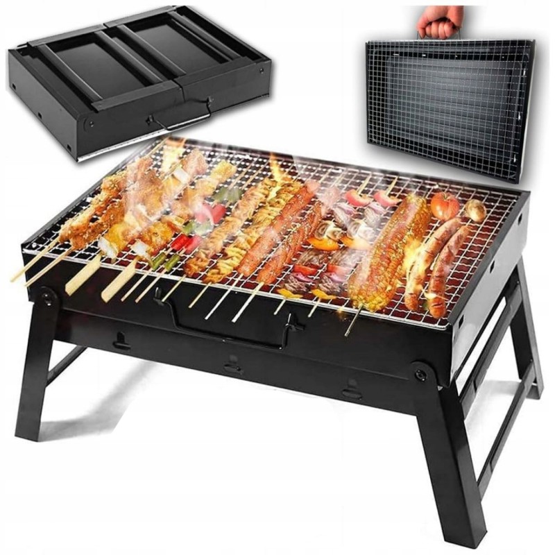 Turistinis grilis, sulankstomas į lagaminą. nešiojamas rankinis ir kompaktiškas