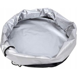 Grilio brezentinis dangtis, apsauginis kilimėlis, 35-38 cm, su vandeniui atsparia elastine juostele