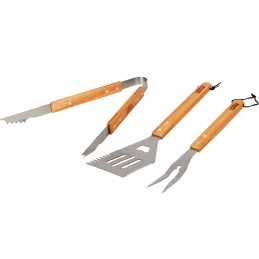 Plieninių grilio rinkinys, priedai, kepsninės reikmenys, 3 viename kempinės