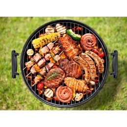 Plieninių grilio rinkinys, priedai, kepsninės reikmenys, 3 viename kempinės