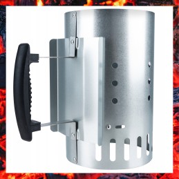 Kaminas, skirtas apšviesti bbq anglies briketų grilį