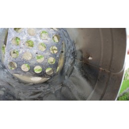 Nerūdijančio plieno kaminas grotelių apšvietimui