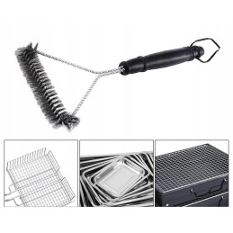 Grilio grotelių valymo šepetys 30 cm