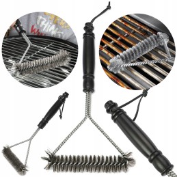 Grilio grotelių valymo šepetys 30 cm