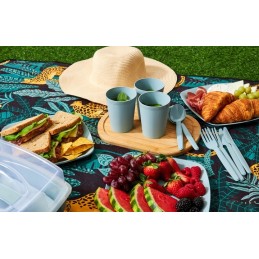 Turistinis grilio pikniko rinkinys 6 asmenims, 32 elementai