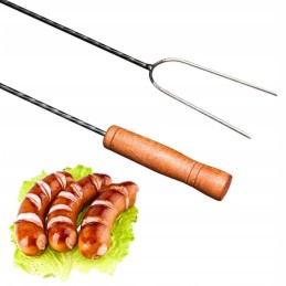 10vnt laužo lazdelės kielbasa šakutės šakutės